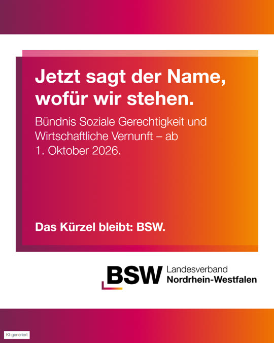 Neuer Name: Bündnis Soziale Gerechtigkeit und Wirtschaftliche Vernunft
