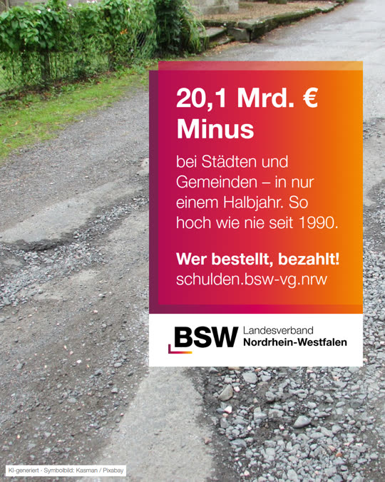 Kommunen: 20,1 Milliarden Euro Minus – Gebühren steigen, Investitionen sinken