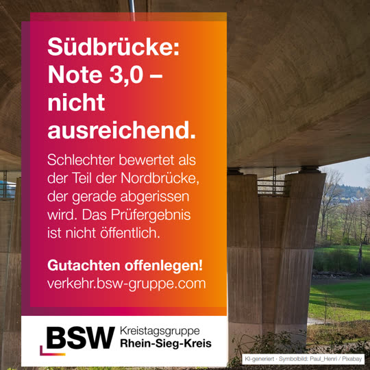 Bonner Südbrücke: Zustandsnote 3,0 – schlechter als die abgerissene Nordbrücke