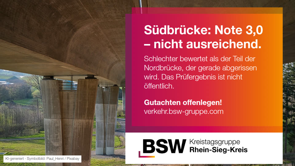 Bonner Südbrücke: Zustandsnote 3,0 – schlechter als die abgerissene Nordbrücke