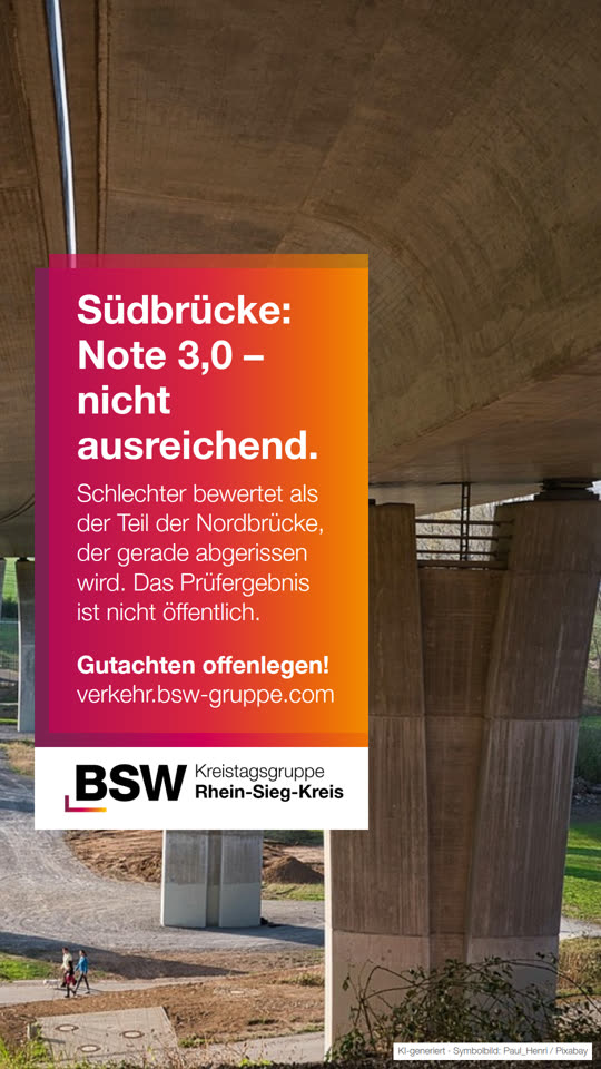 Bonner Südbrücke: Zustandsnote 3,0 – schlechter als die abgerissene Nordbrücke