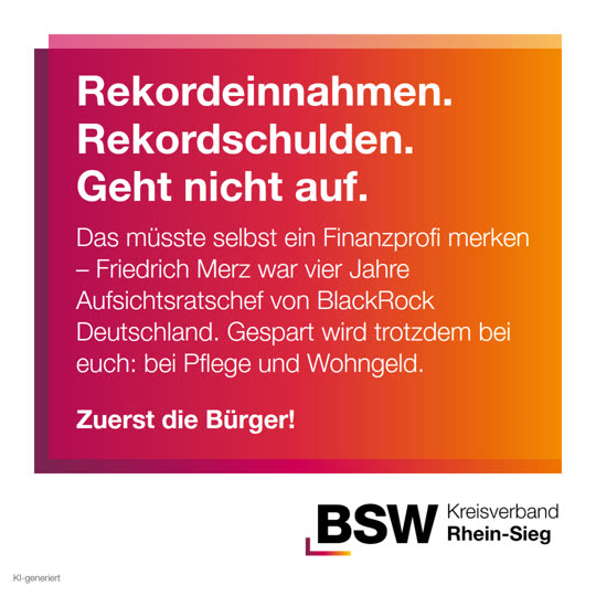 Rekordeinnahmen, Rekordschulden – das müsste selbst Finanzprofi Merz merken