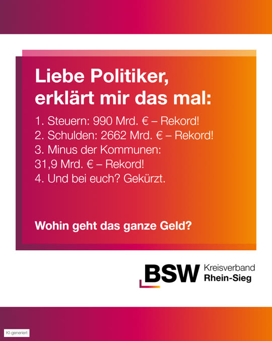 Liebe Politiker, erklärt mir das mal: Rekordsteuern, Rekordschulden – wohin geht das Geld?