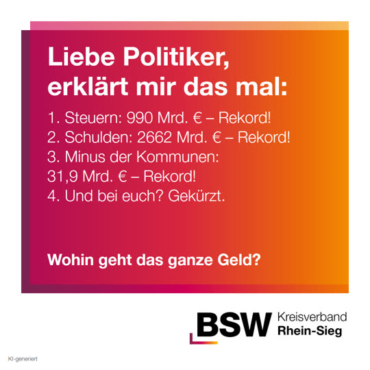 Liebe Politiker, erklärt mir das mal: Rekordsteuern, Rekordschulden – wohin geht das Geld?