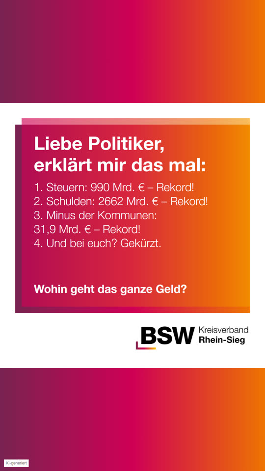 Liebe Politiker, erklärt mir das mal: Rekordsteuern, Rekordschulden – wohin geht das Geld?