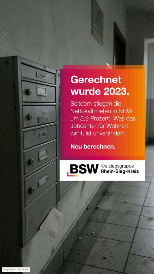 Rhein-Sieg-Kreis: Mietobergrenzen fürs Jobcenter seit 2023 unverändert