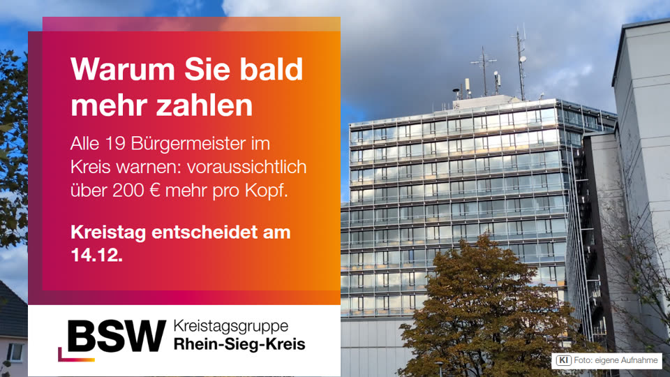 Rhein-Sieg-Kreis: Warum Sie bald mehr zahlen – Kreisumlage, Grundsteuer und der Haushalt 2027