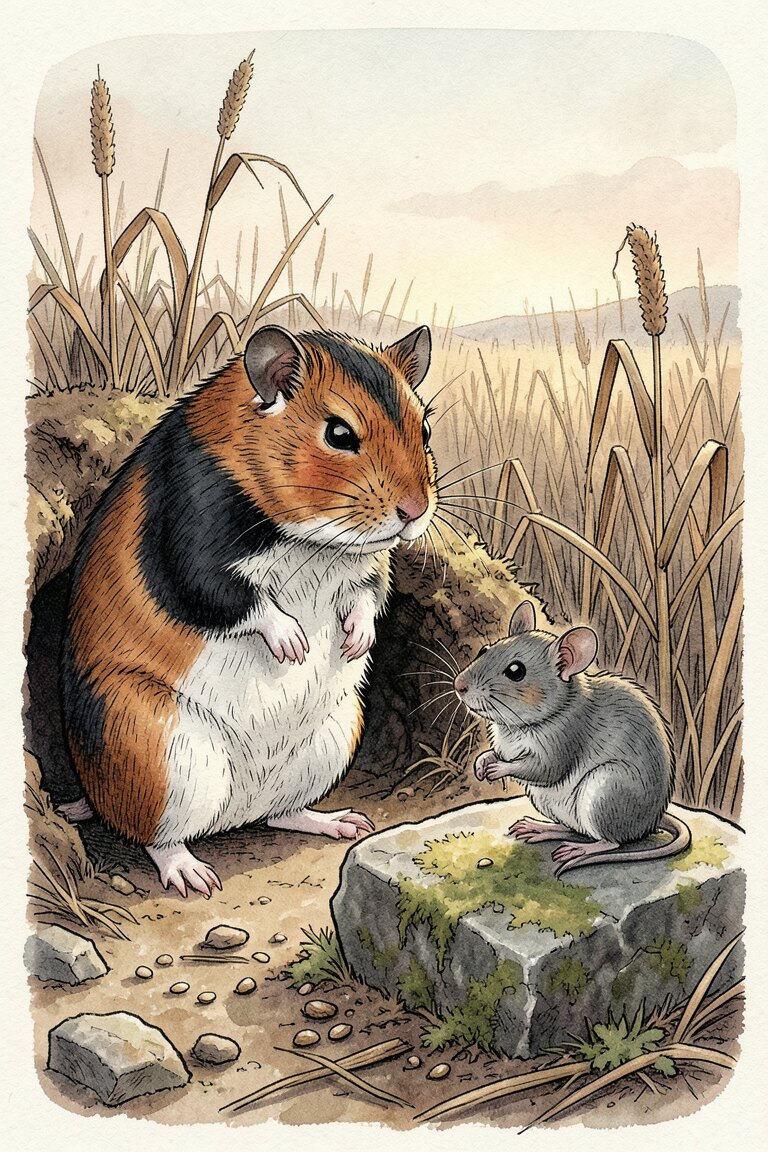 Ambrosius Dauerspeck und Mariechen Knusperkorn · Bild: KI