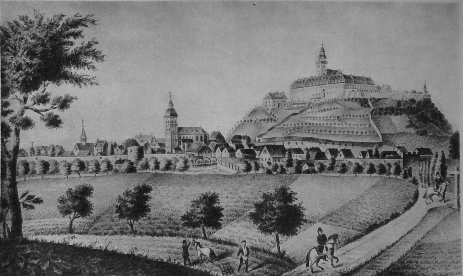 Siegburg um 1825 (Titelbild der Ausgabe von 1897)