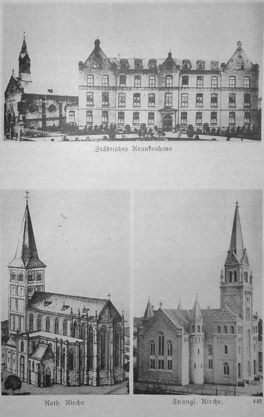 Abbildung 12: Krankenhaus & Kirchen