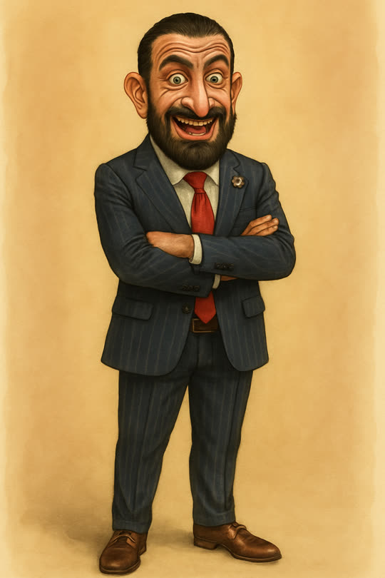 Abu Muhammad al-Dscholani – Karikatur