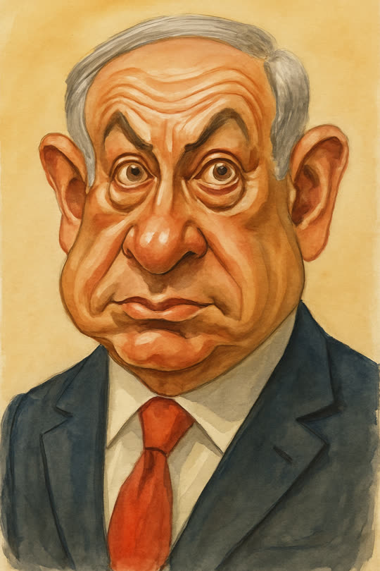 Benjamin Netanjahu – Karikatur