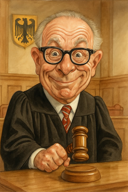 Der Richter – Karikatur