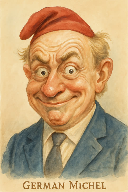 Deutscher Michel – Karikatur