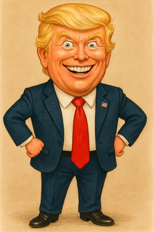 Donald Trump – Karikatur