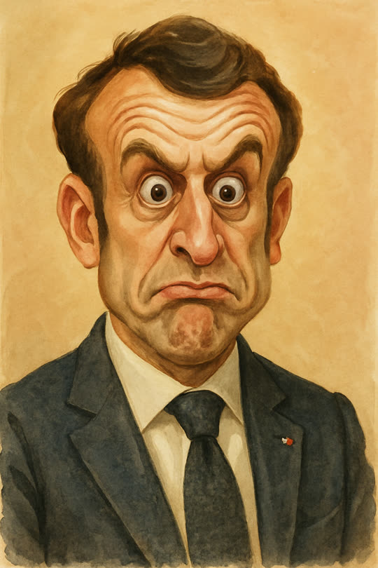 Emmanuel Macron – Karikatur
