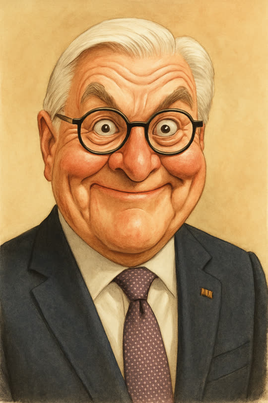 Frank-Walter Steinmeier – Karikatur