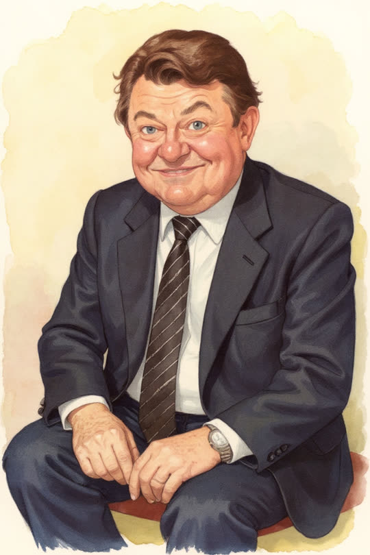 Franz-Josef Strauß – Karikatur