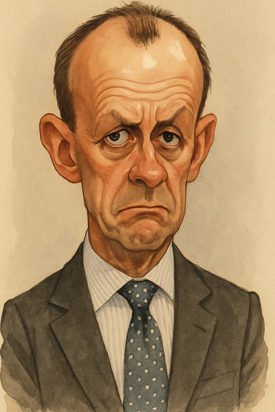 Friedrich Merz – Karikatur
