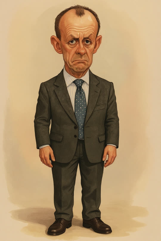 Friedrich Merz – Karikatur