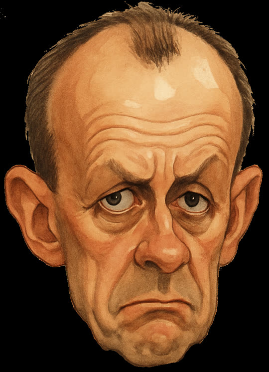 Friedrich Merz – Karikatur