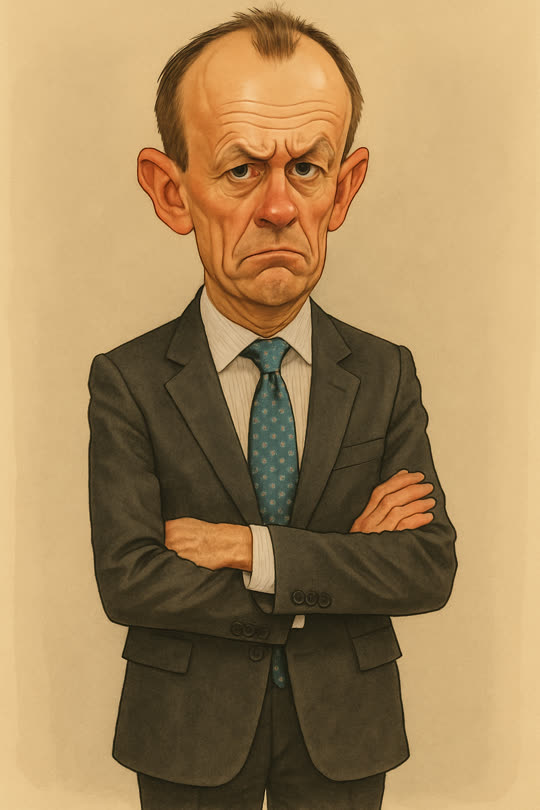 Friedrich Merz – Karikatur