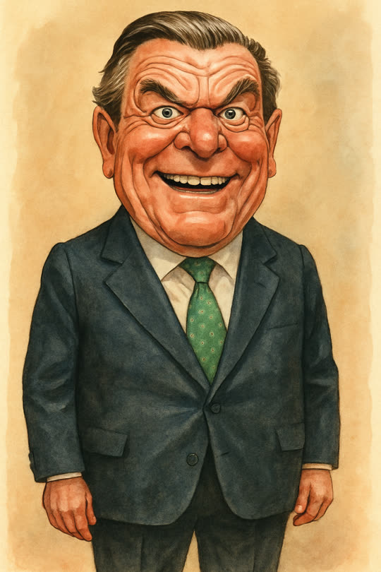 Gerhard Schröder – Karikatur