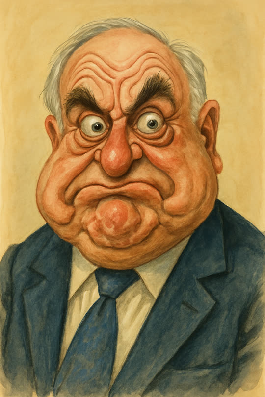 Helmut Kohl – Karikatur