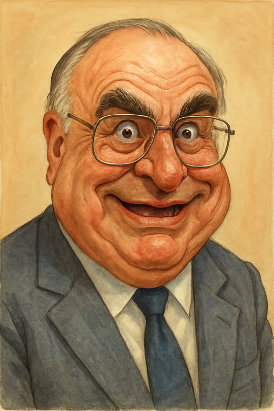 Helmut Kohl – Karikatur