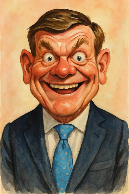 Johann Wadephul – Karikatur