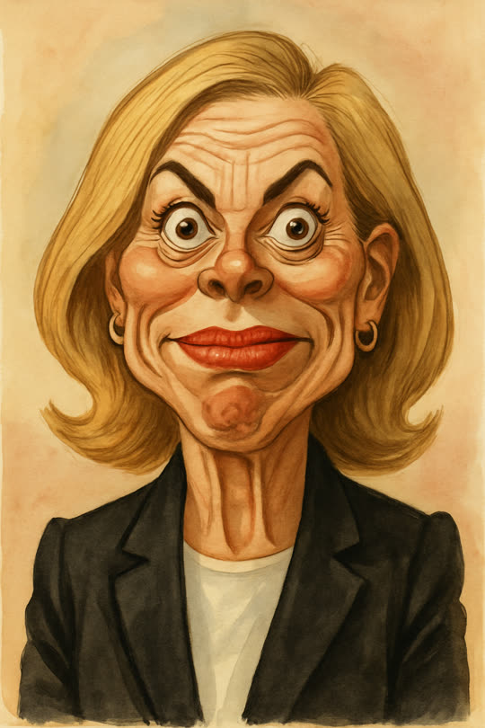 Julia Klöckner – Karikatur