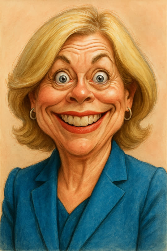 Julia Klöckner – Karikatur