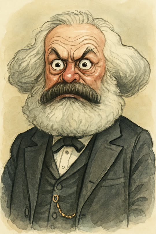 Karl Marx – Karikatur