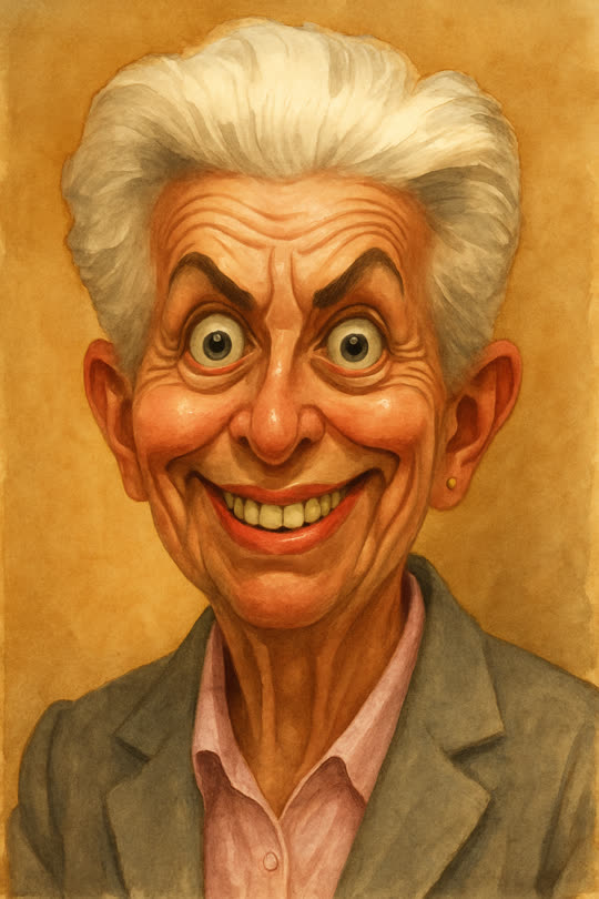 Marie-Agnes Strack-Zimmermann – Karikatur