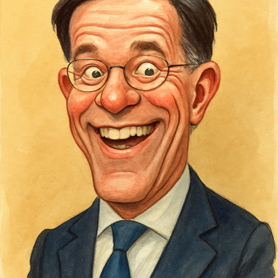 Mark Rutte – Karikatur