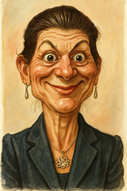 Sahra Wagenknecht – Karikatur