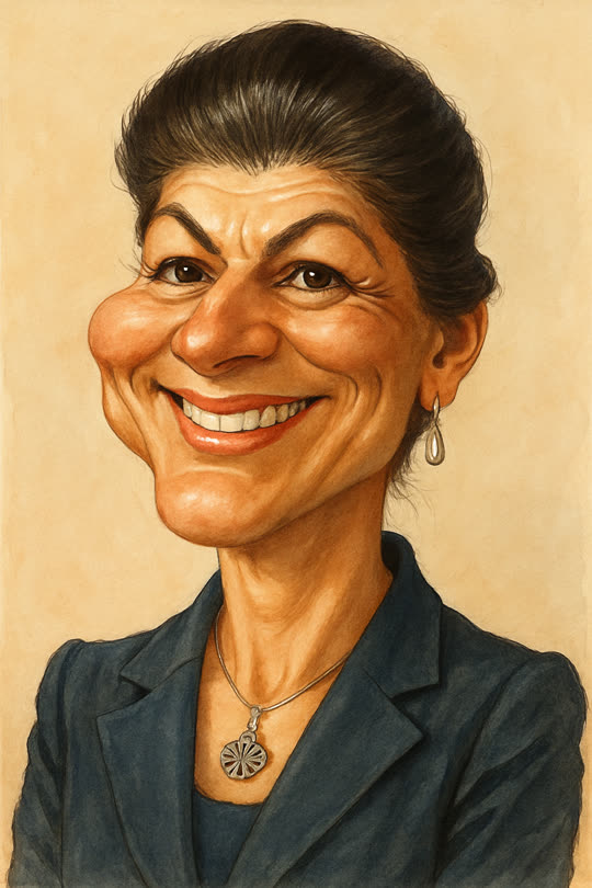 Sahra Wagenknecht – Karikatur