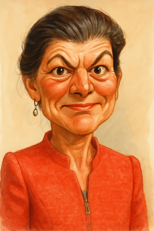 Sahra Wagenknecht – Karikatur