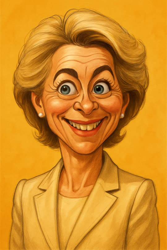 Ursula von der Leyen – Karikatur