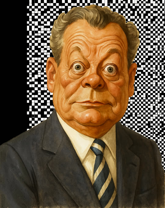 Willy Brandt – Karikatur