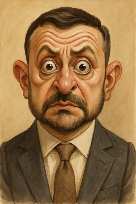Wolodymyr Selenskyj – Karikatur