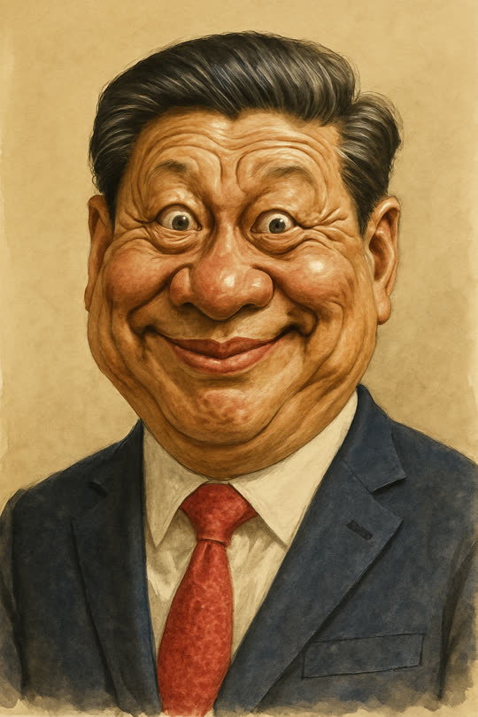 Xi Jinping – Karikatur