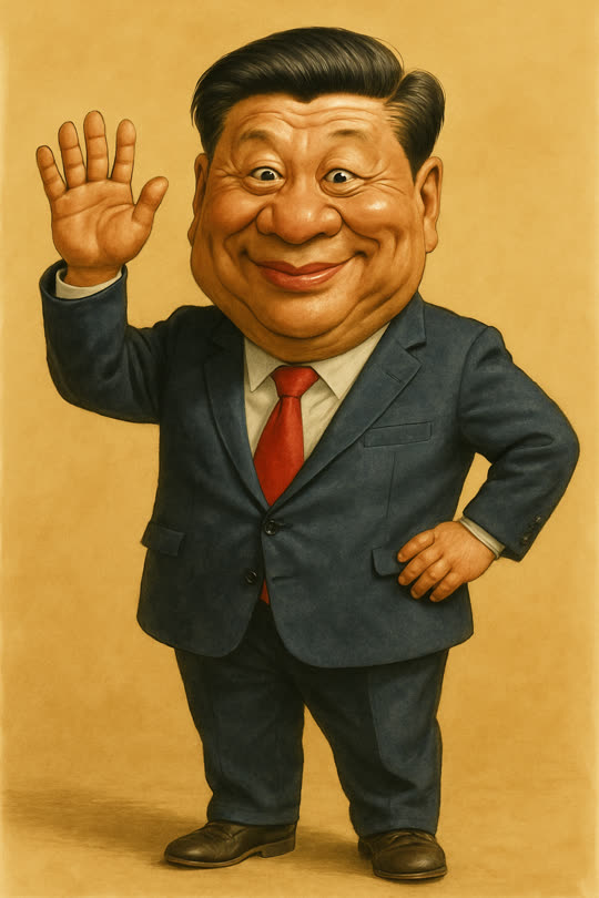 Xi Jinping – Karikatur